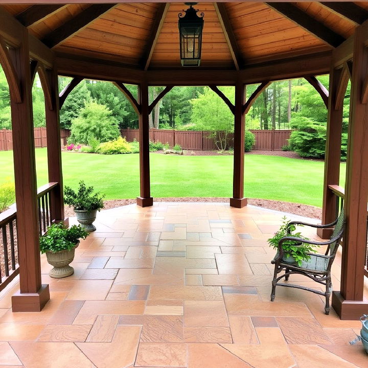 long lasting stamped concrete floor