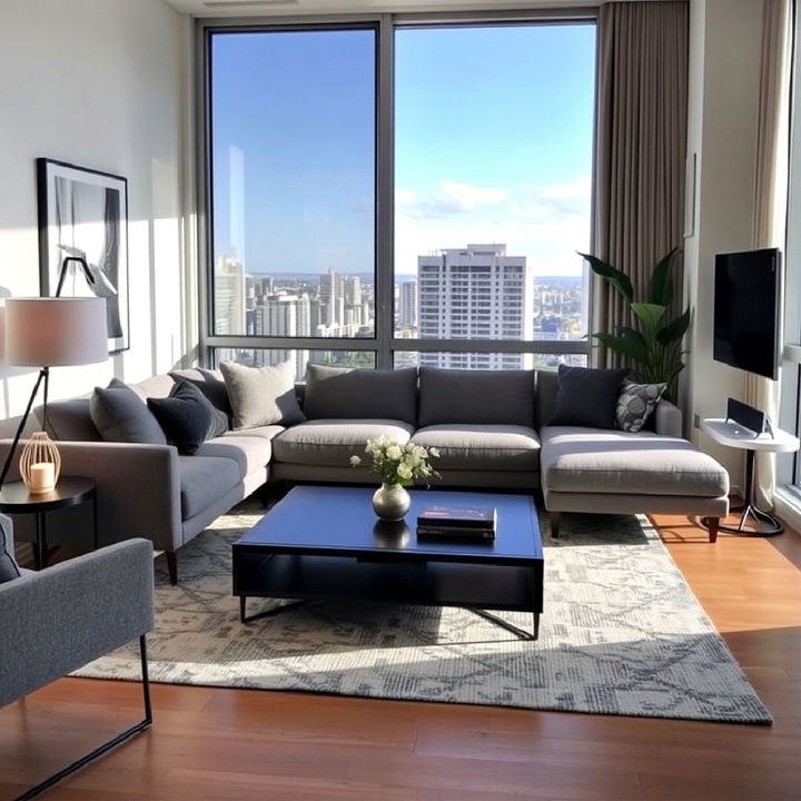 low profile furniture condo living room