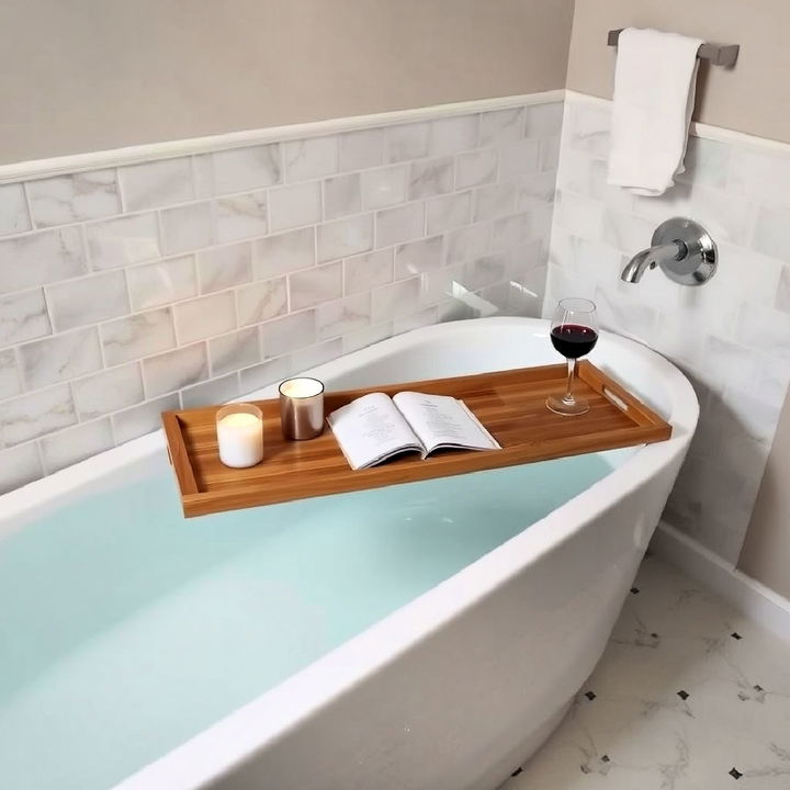 luxury bath tray