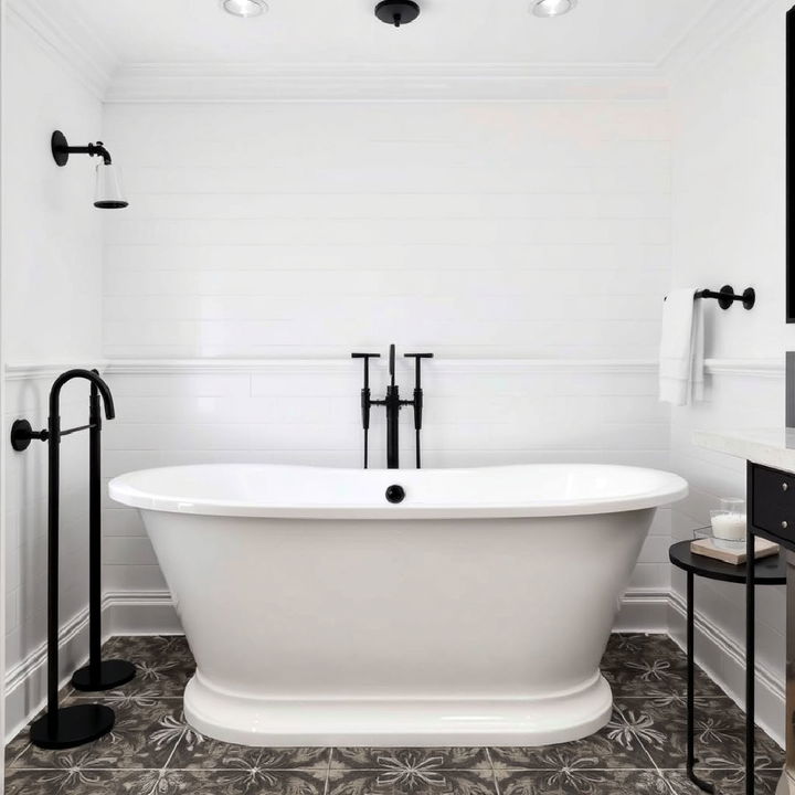 luxury black bathtub fixtures