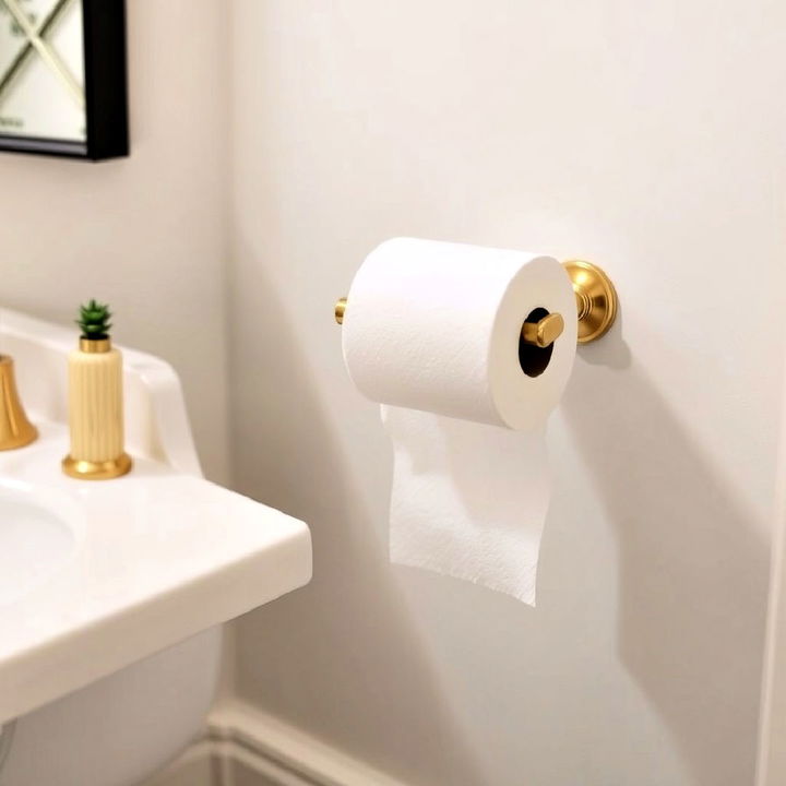 luxury gold toilet paper holder