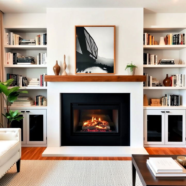 maximize functionality with fireplace