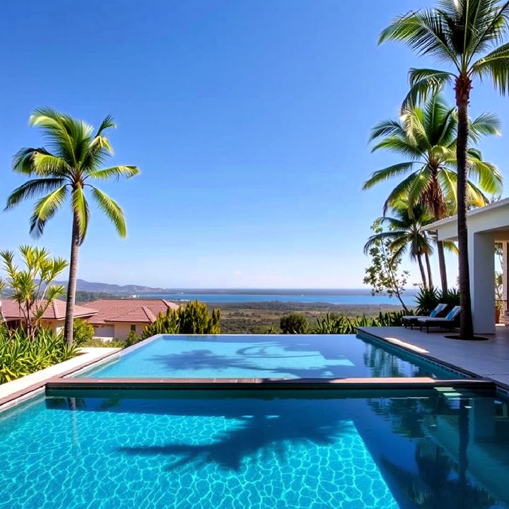 mesmerizing infinity edge lagoon pool