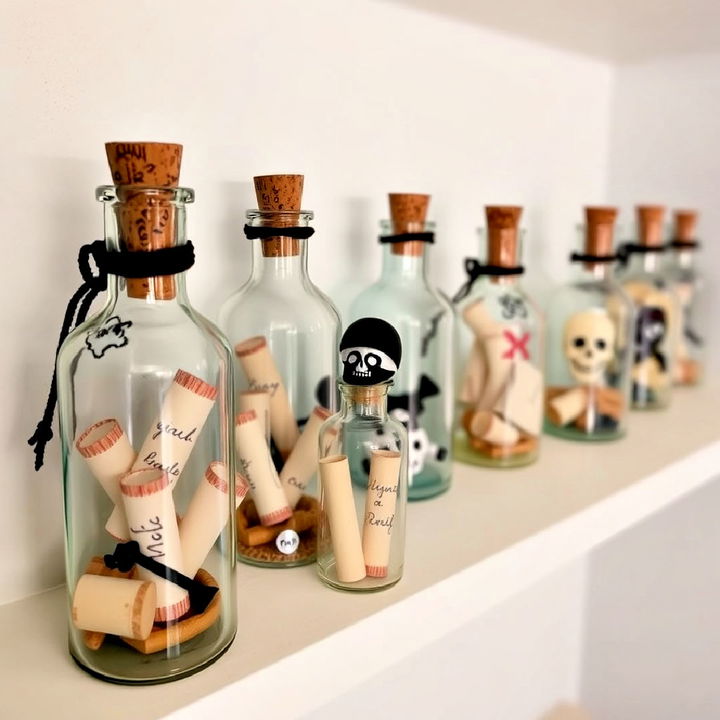 message in a bottle decor