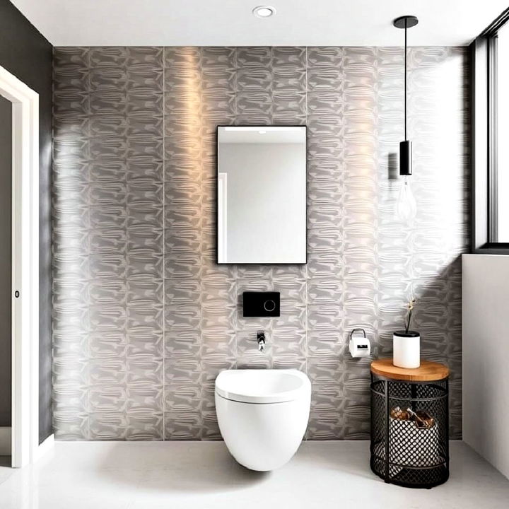 metallic bathroom wall panels