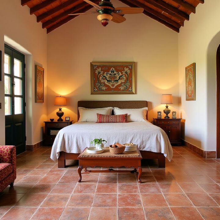 mexican tile flooring for bedroom