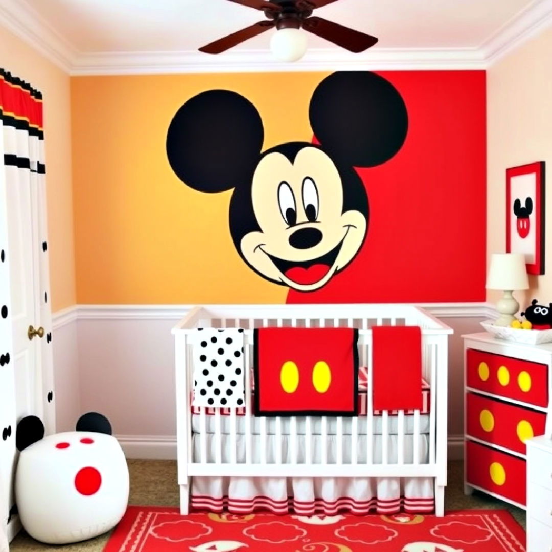 mickey mouse themed nursery