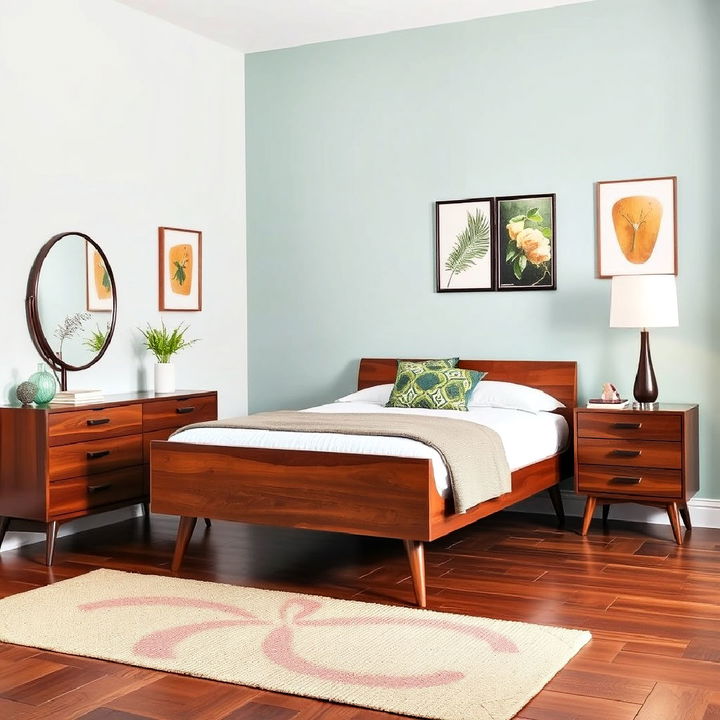 mid century modern furniture for 60s bedroom