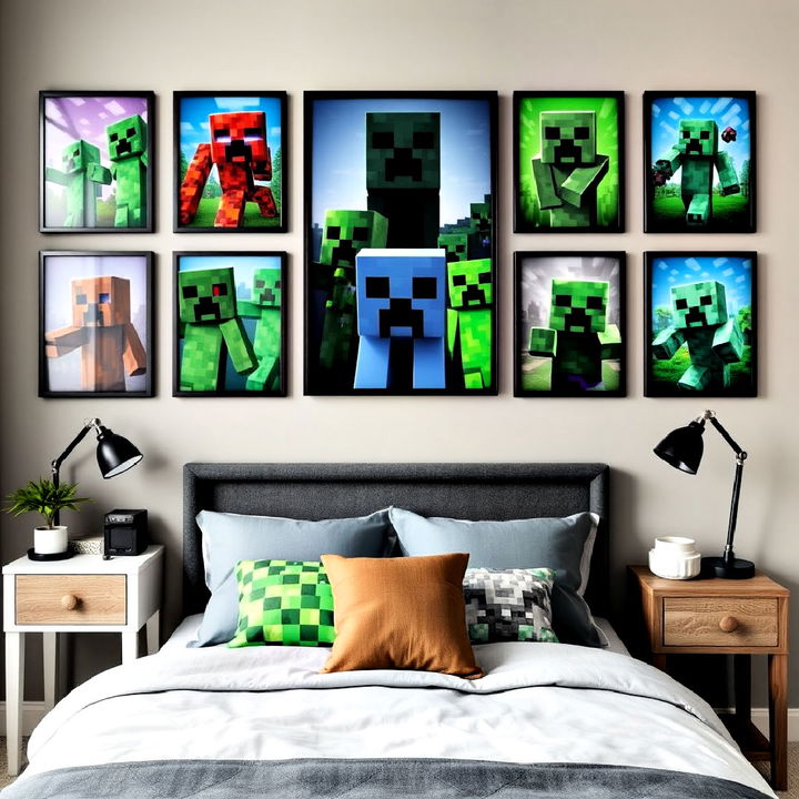 minecraft mob posters bedroom