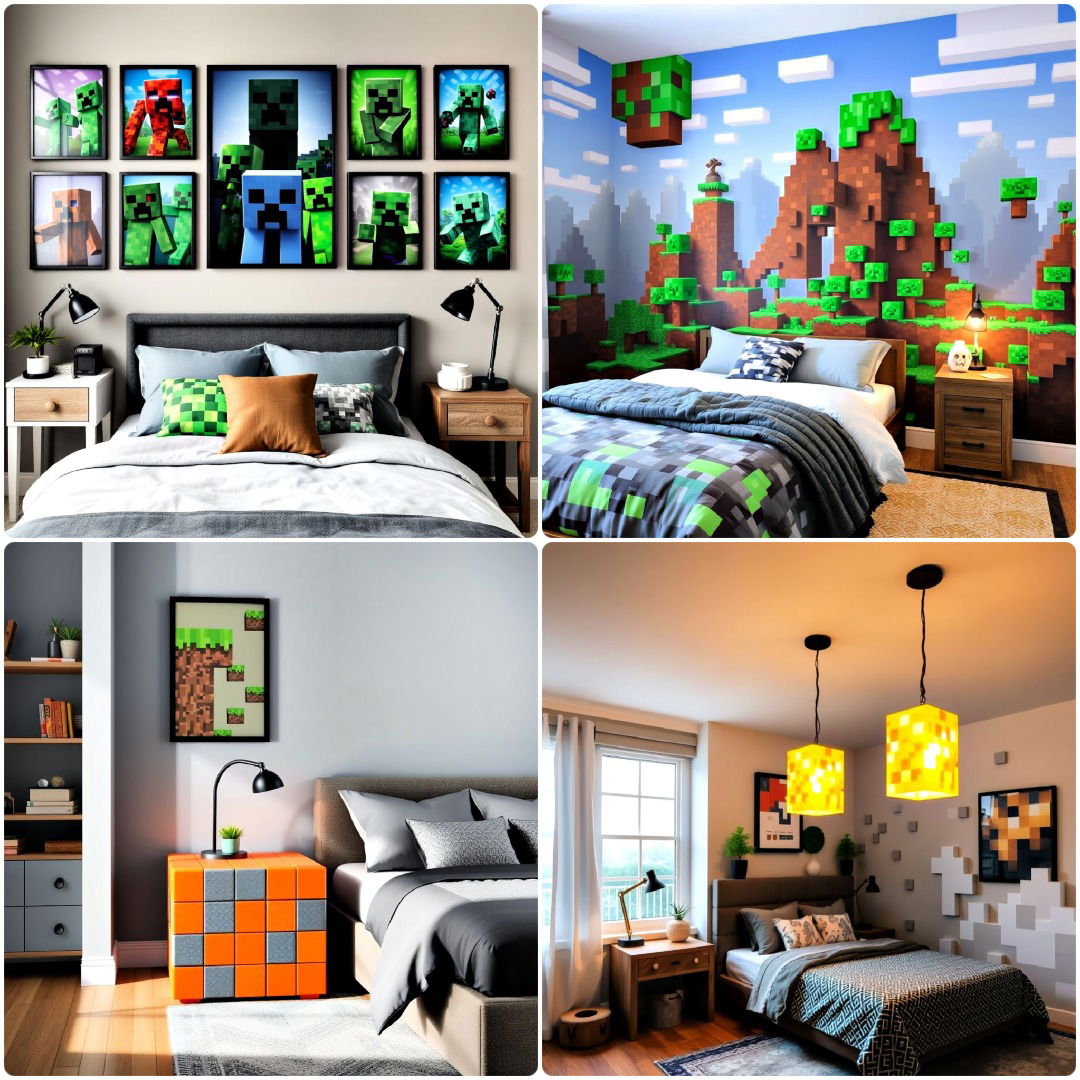25 Minecraft Themed Bedroom Ideas for Gamers of All Ages