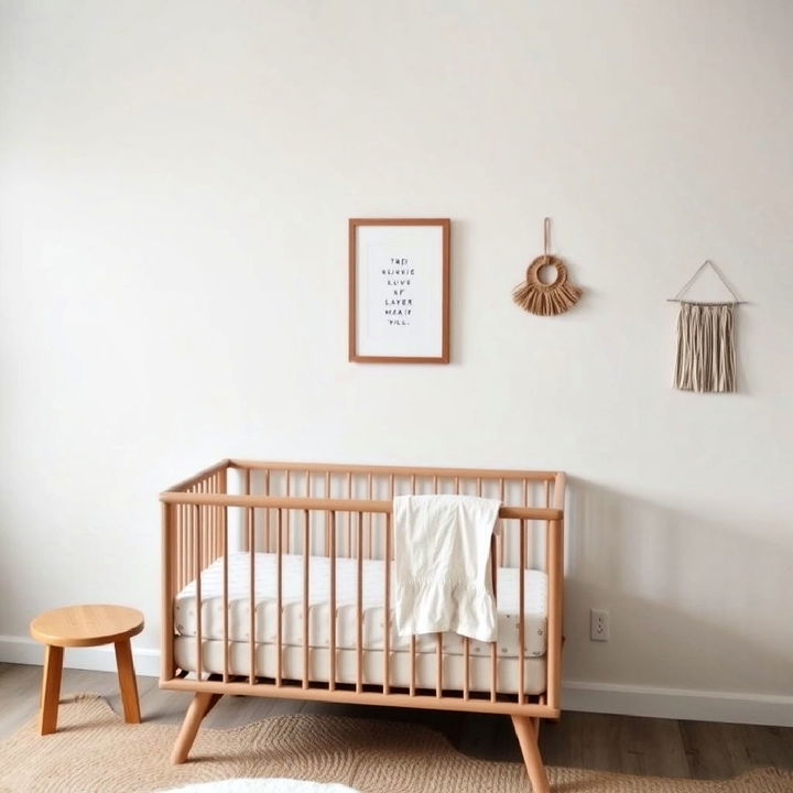 minimal wall decor for a minimalist nursery