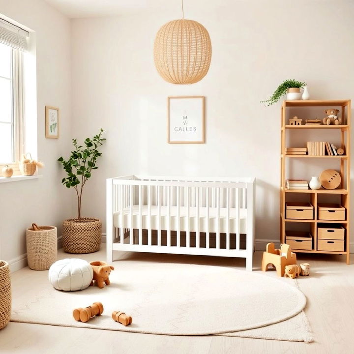 minimalist decor for montessori nursery