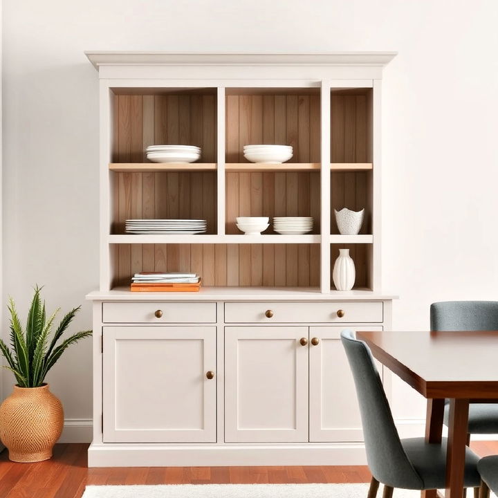 minimalist dining hutch