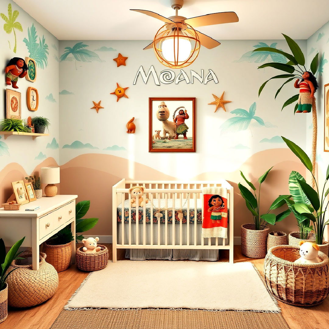 moana tropical theme nursery