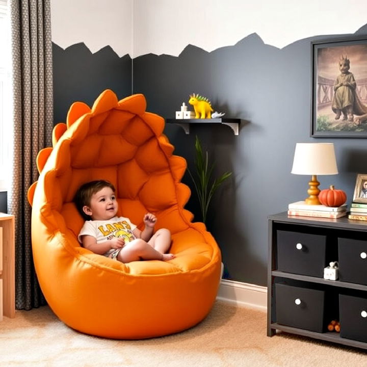 modern and fun dinosaur egg shaped chair