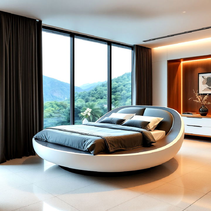 modern and unique rotating bed