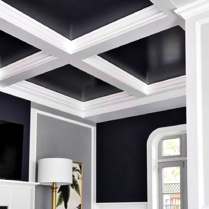 modern angular ceiling trim