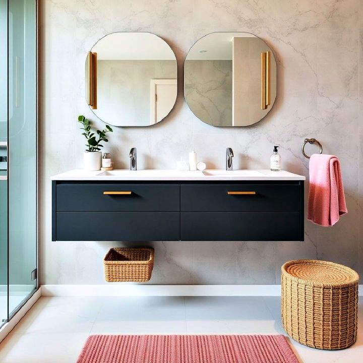 modern minimalist floating vanities