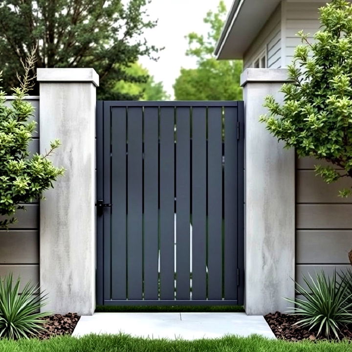 modern minimalist garden gate