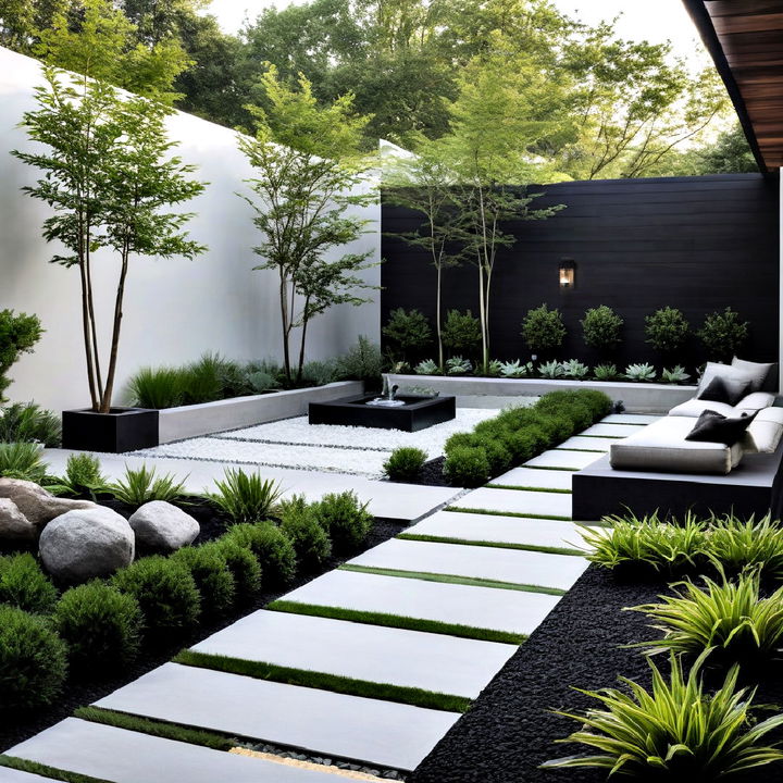 modern minimalist garden