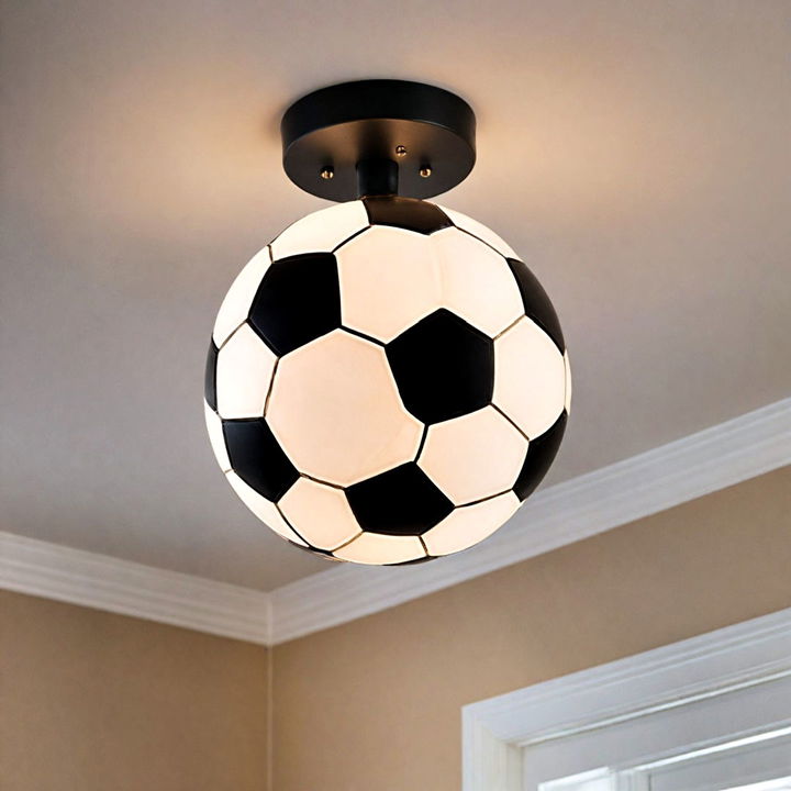 modern soccer ball ceiling light fixture