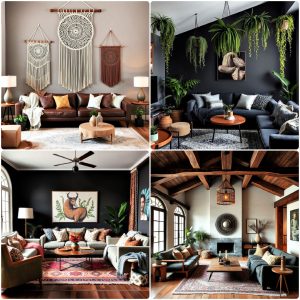 moody boho living room ideas