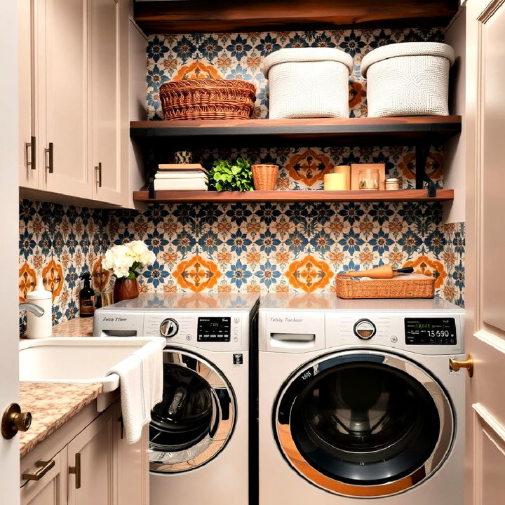 moroccan tile magic laundry room