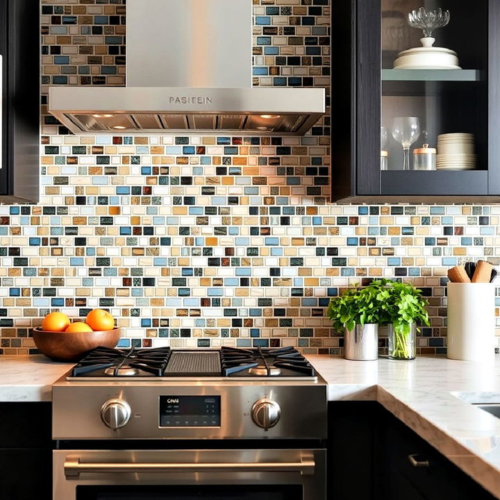 mosaic tiles backsplash kitchen