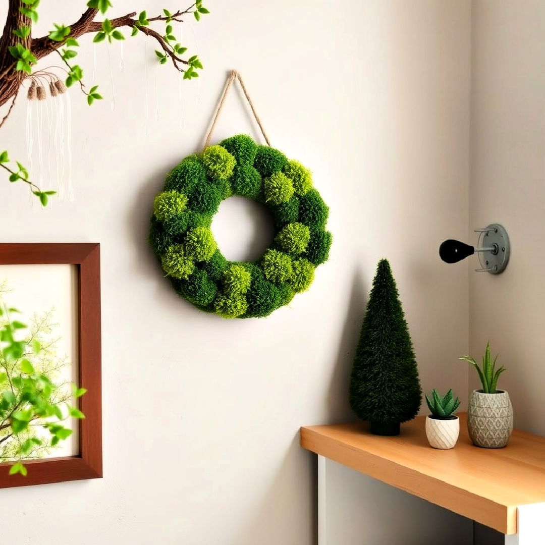 moss and greenery accents for woodland nursery