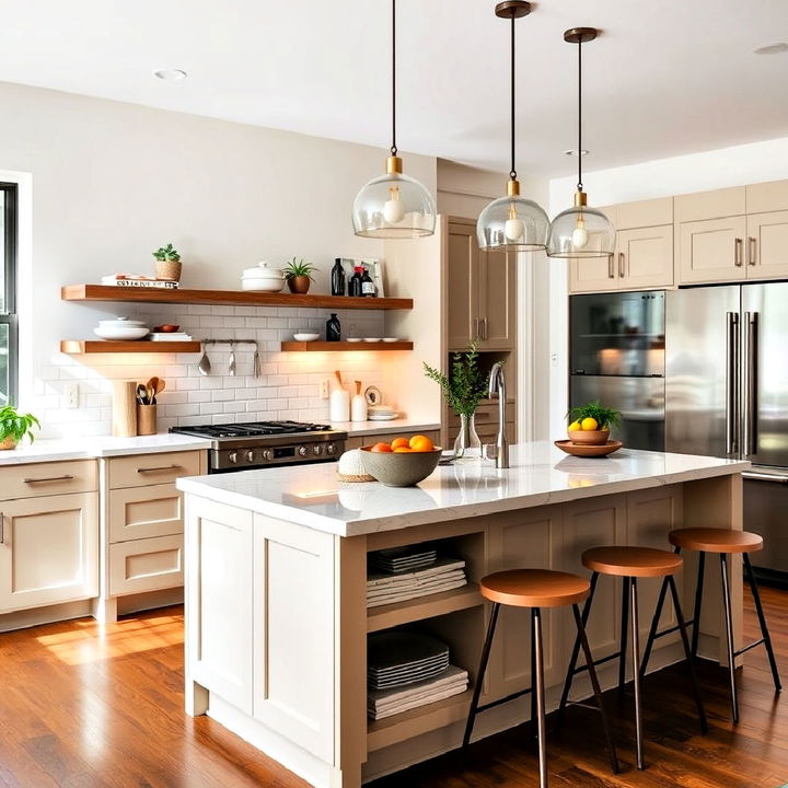 multi functional kitchen island for any townhouse kitchen