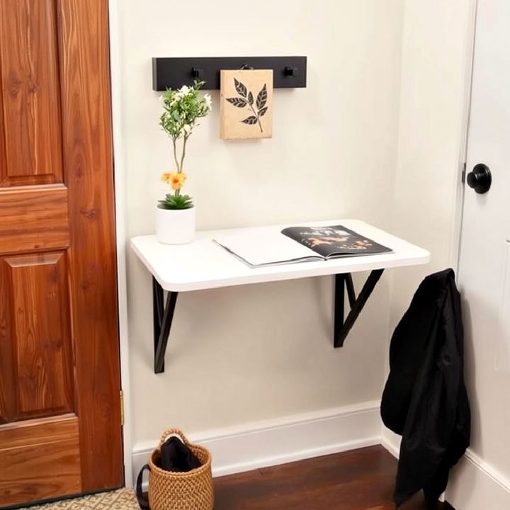 multipurpose wall mounted folding table