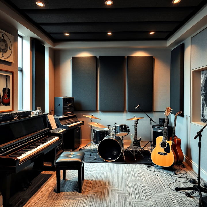 music room to practicing or performing music