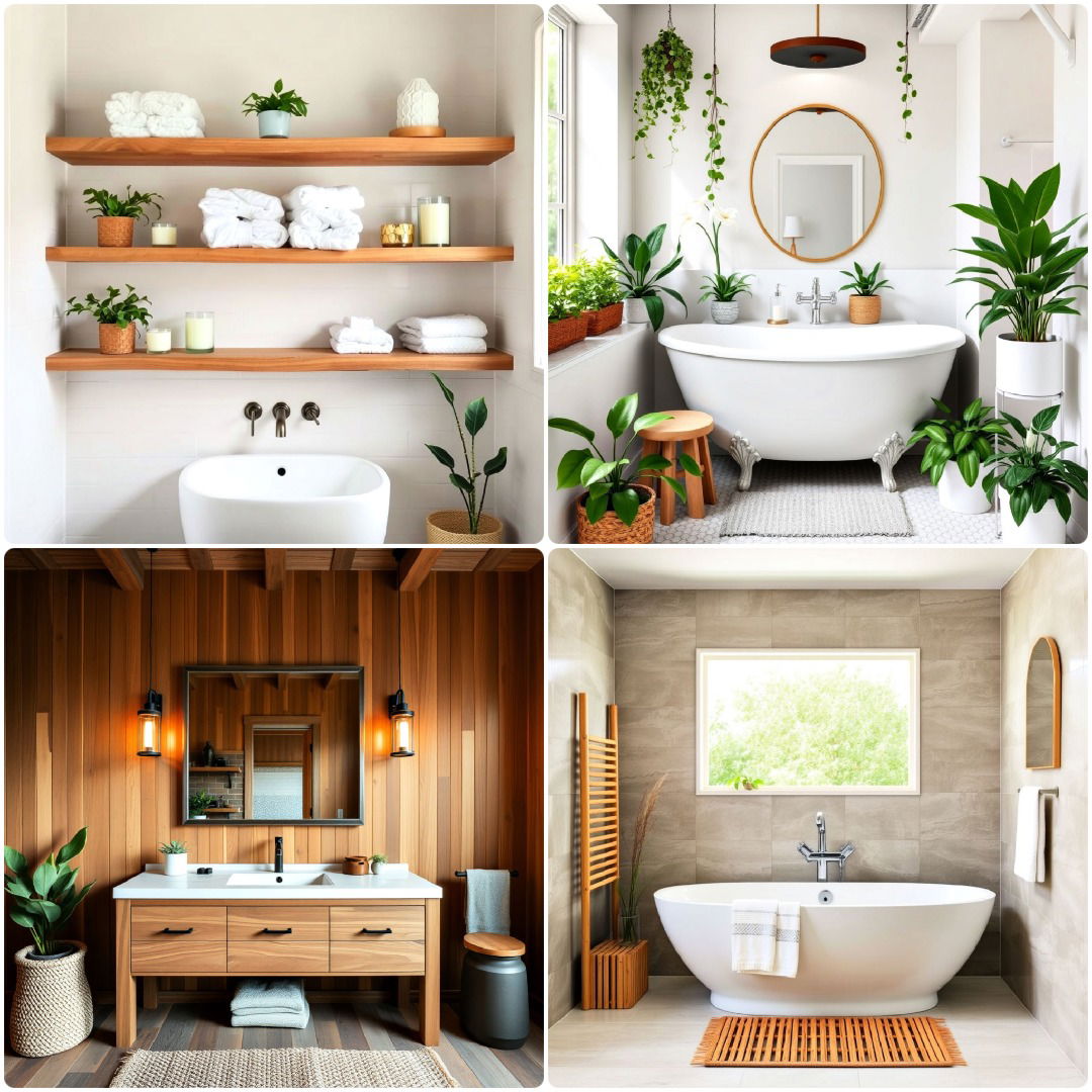 20 Natural Bathroom Ideas for A Calm and Relaxing Oasis
