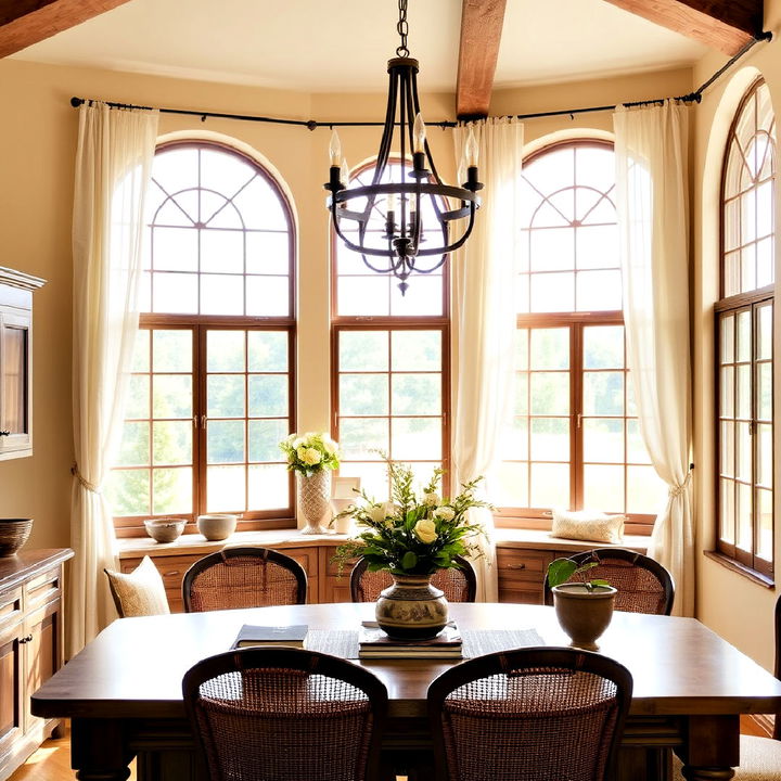 natural light tuscan kitchen design