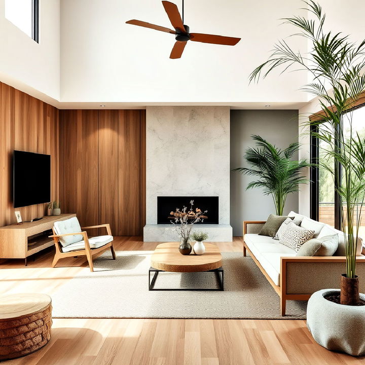 natural materials organic modern interior