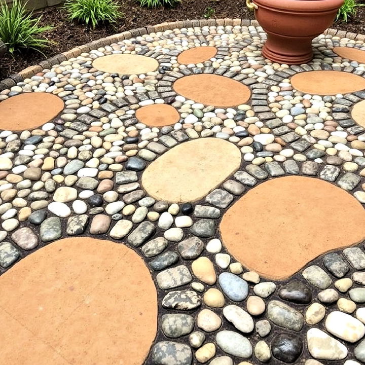 natural pebble flooring