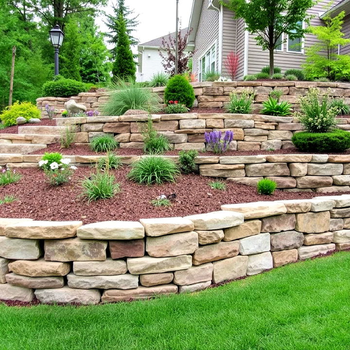 natural stone retaining walls