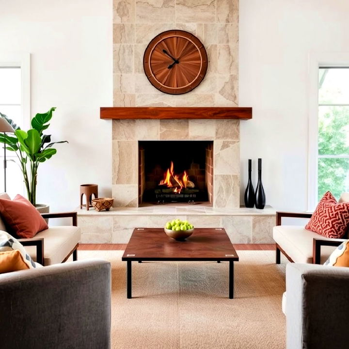 natural stone slabs fireplace