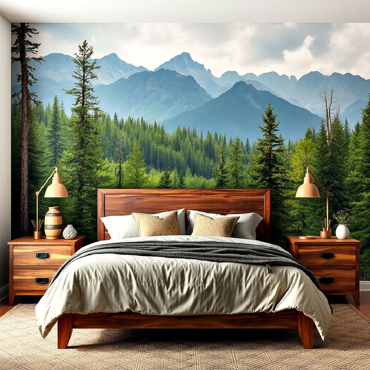 nature inspired bedroom wall murals