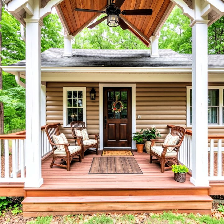 nature inspired rustic country deck