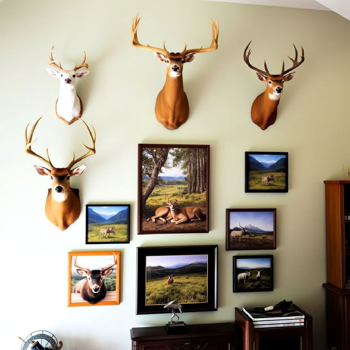 nature photography and trophy combination room