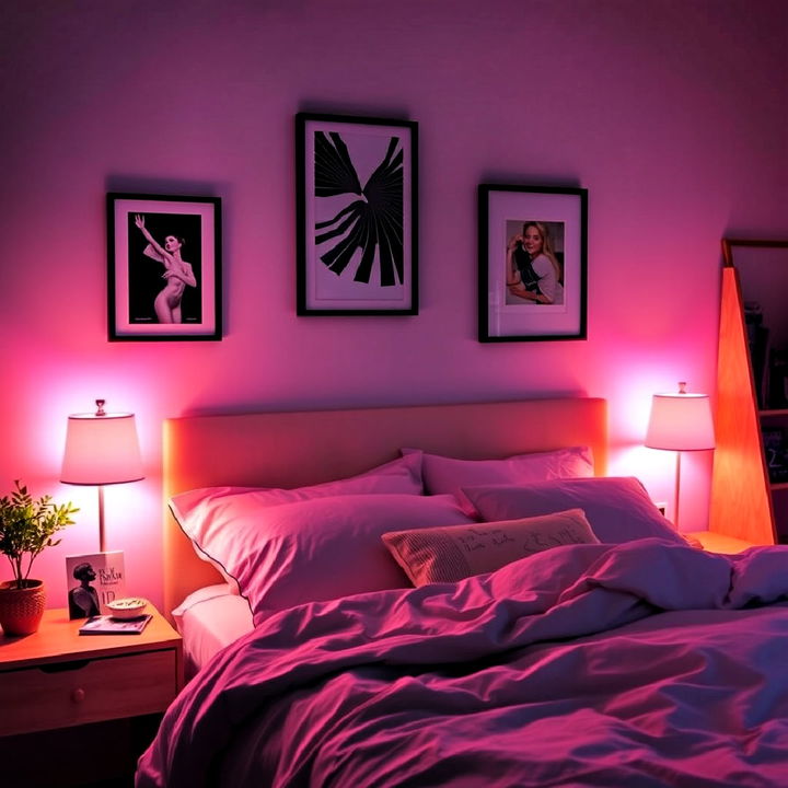 neon bedroom bedside lamps