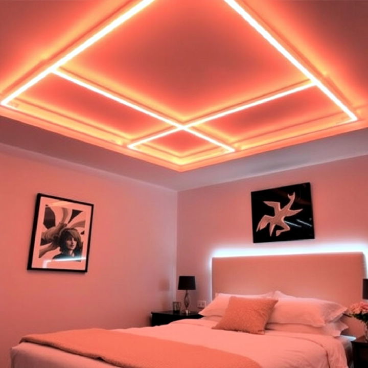 neon ceiling lights