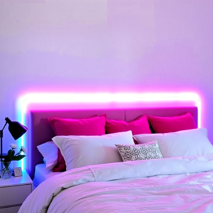 neon headboard frame