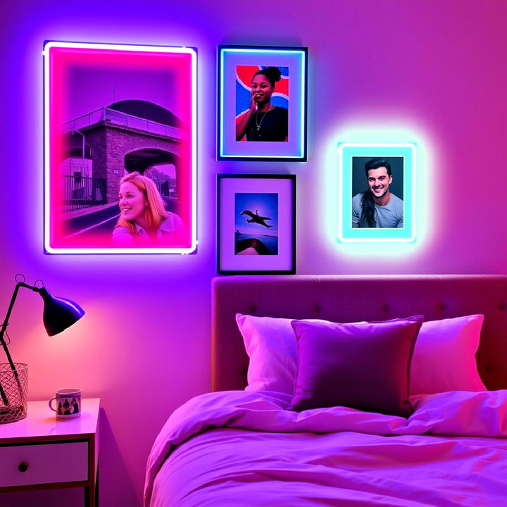 neon picture frames