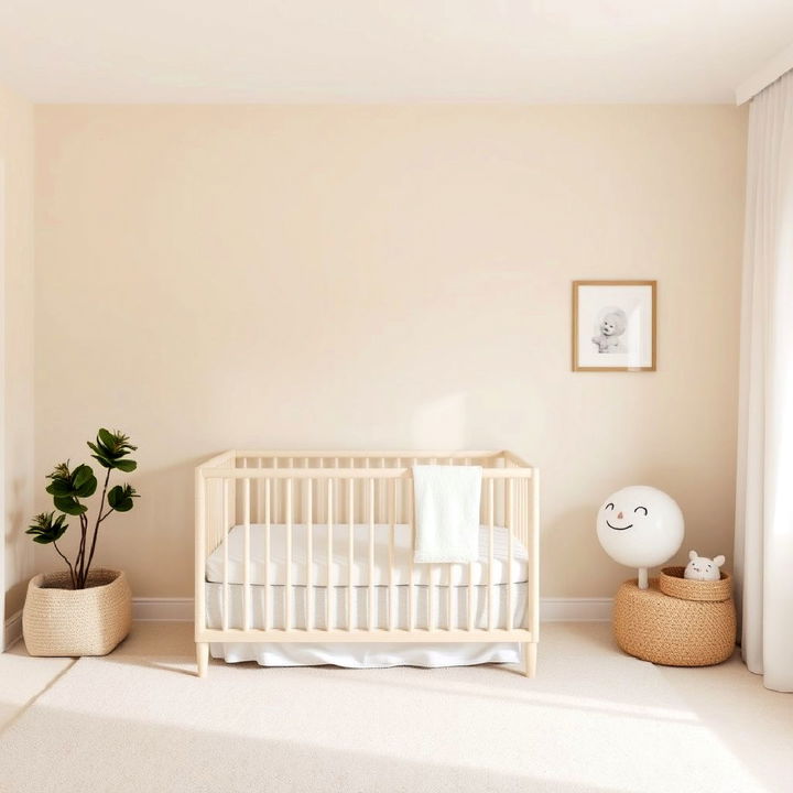 neutral color palette for a minimalist nursery