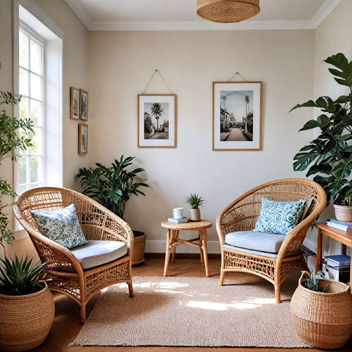 ocean inspired nook for reading or relaxing