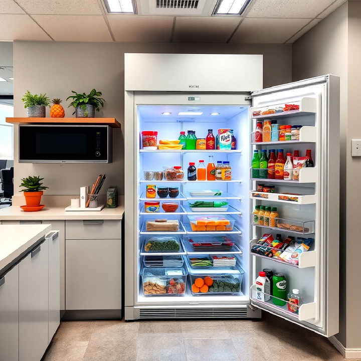 office refrigerator for meal storage