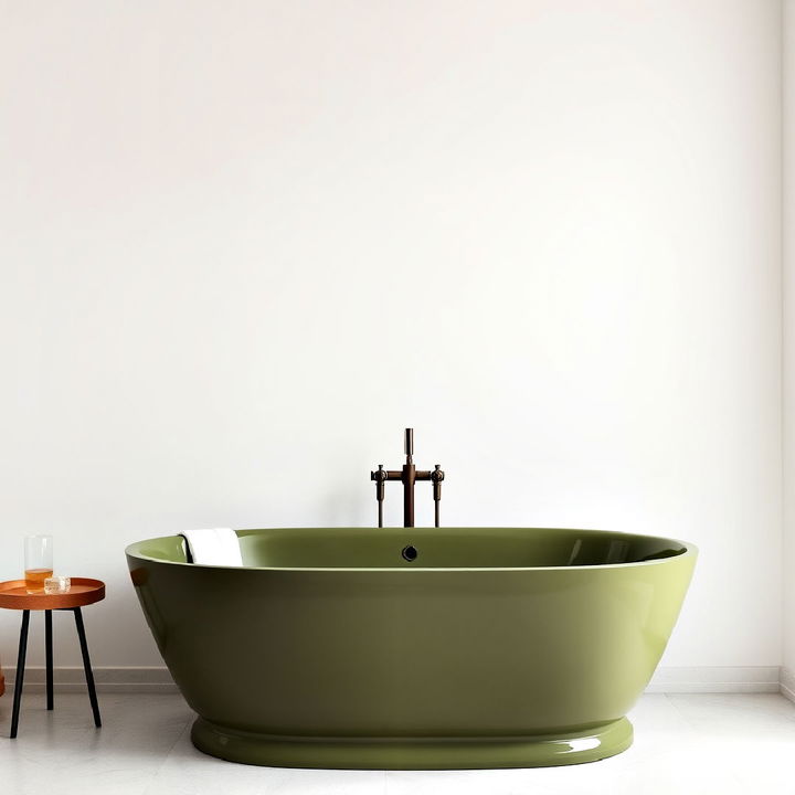 olive green bathtub design