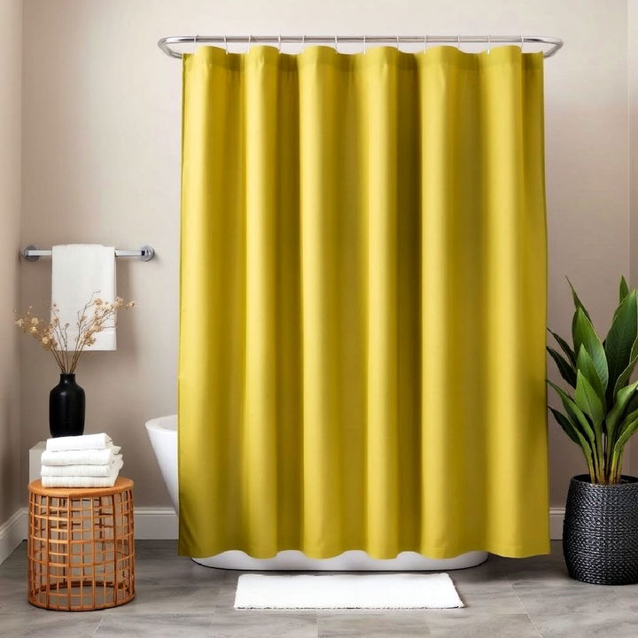 olive green shower curtain design